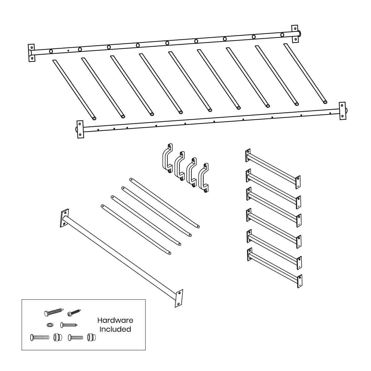 Amazon Monkey Bars 2.5m (Bars Only) - Image 3
