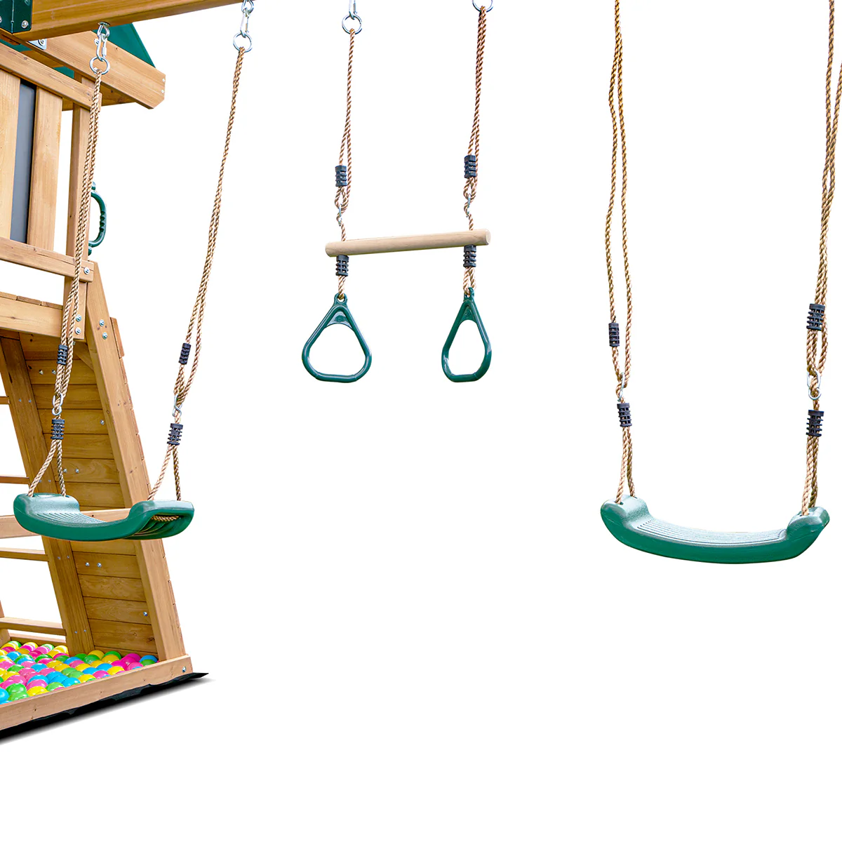 Birmingham Swing Set & Playground with 2.2m Slide (Blue) - Image 5