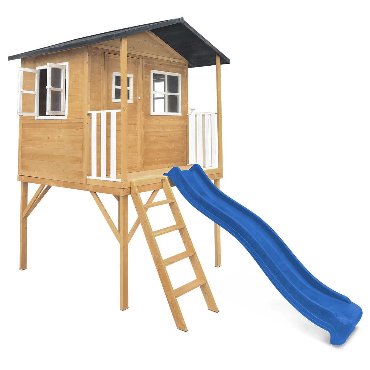 Burleigh Cubby House with 2.2m Slide (Blue) - Image 3