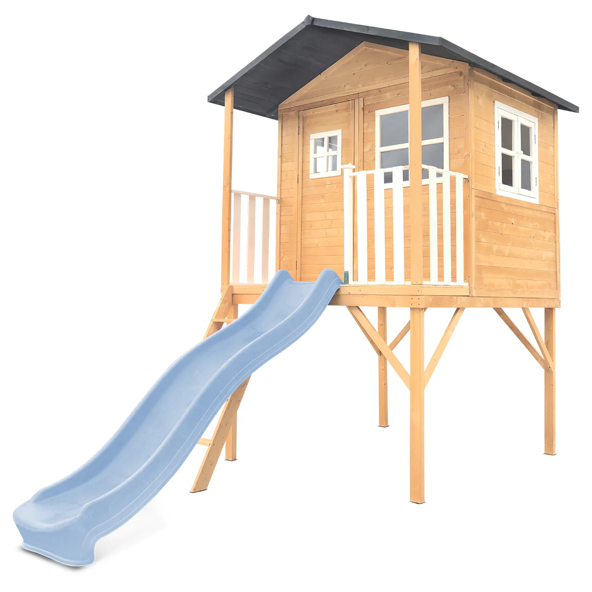 Burleigh Cubby House with 2.2m Slide (Pastel Blue)