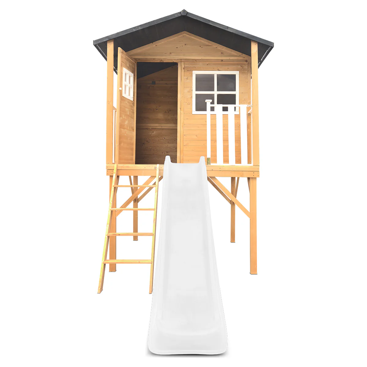 Burleigh Cubby House with 2.2m Slide (White) - Image 5