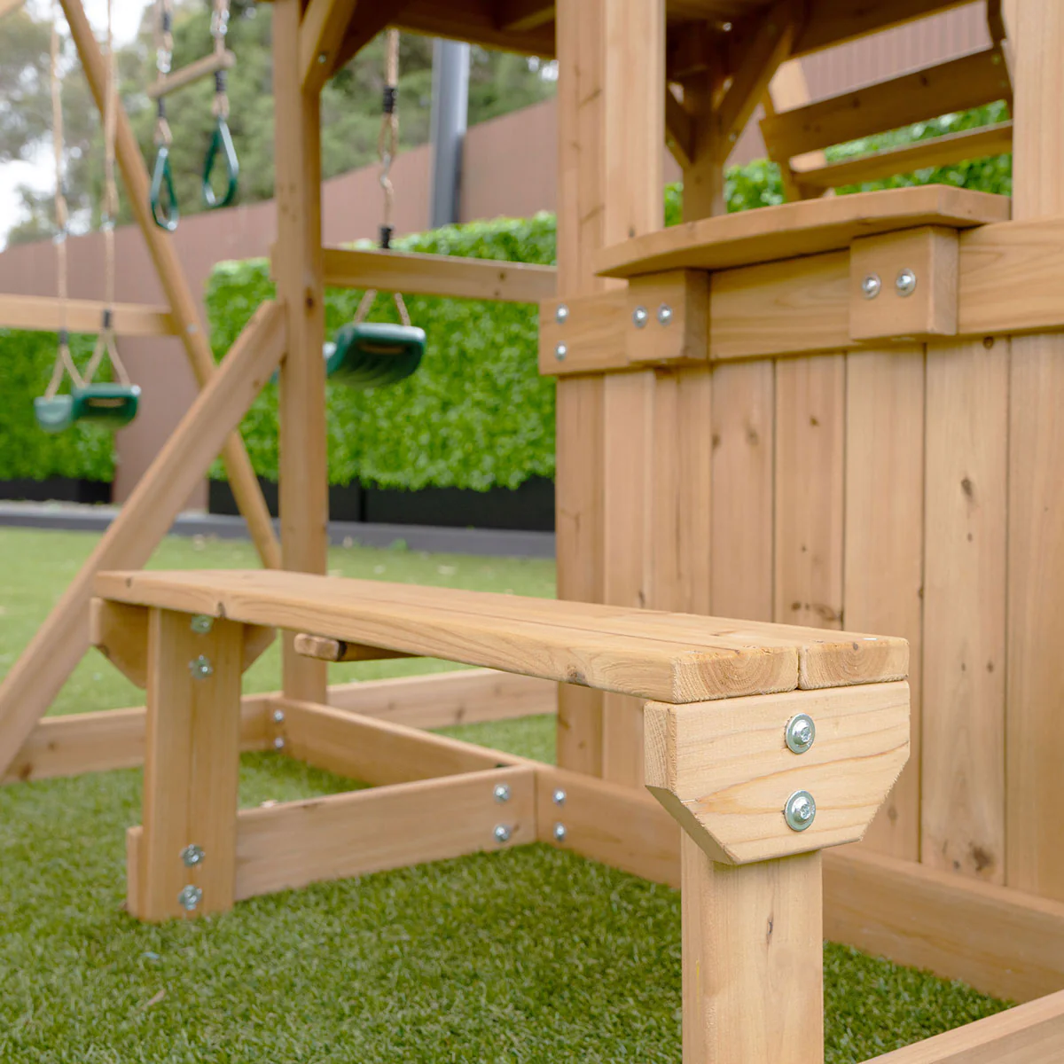 Carindale Swing Set & Playground with 2.2m Slide (Green) - Image 8
