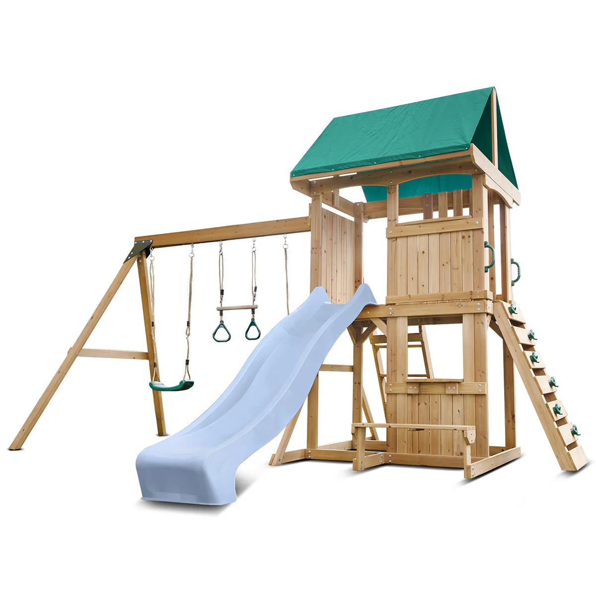 Carindale Swing Set & Playground with 2.2m Slide (Pastel Blue) - Image 11