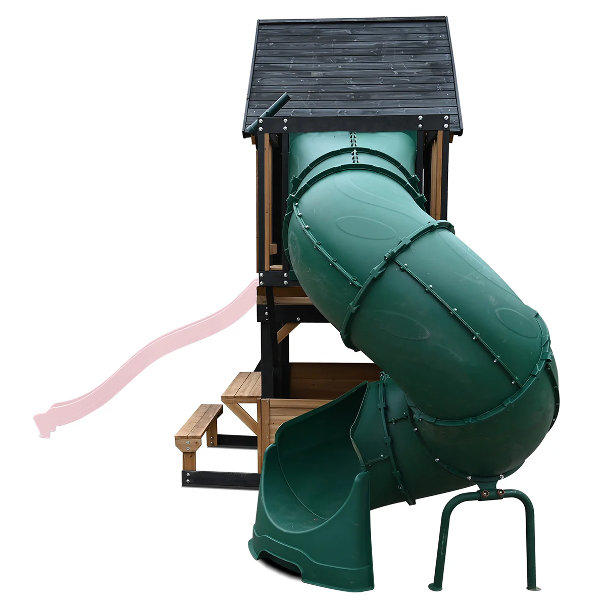 Claremont Swing Set & Playground with 2.2m Slide (Pastel Pink) - Image 4