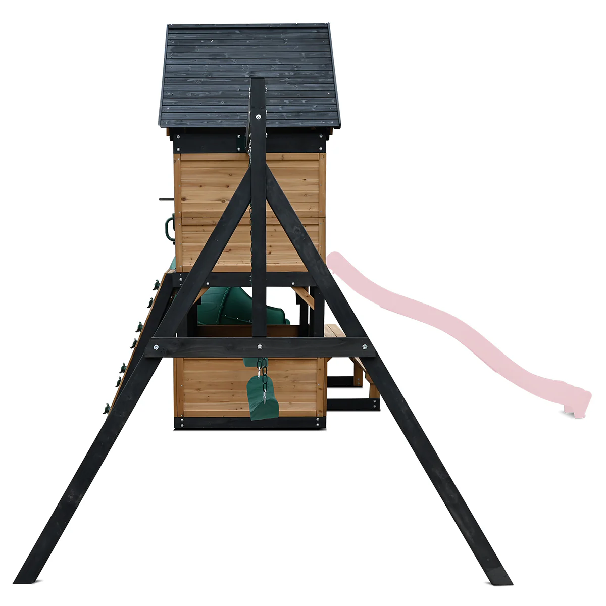 Claremont Swing Set & Playground with 2.2m Slide (Pastel Pink) - Image 5