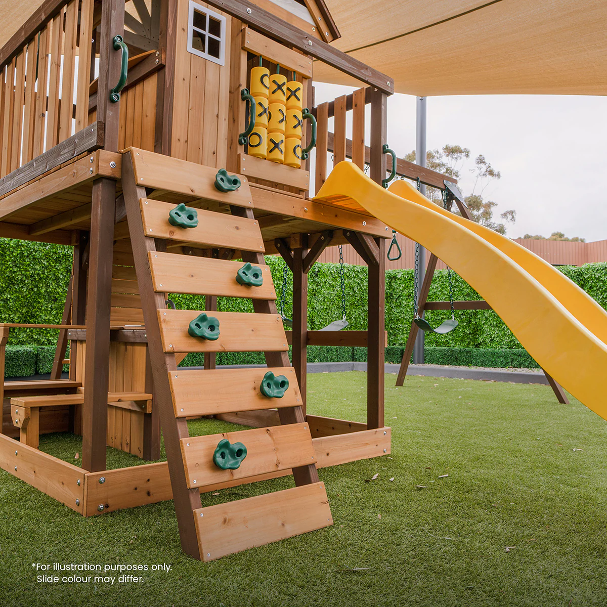 Coventry Swing Set & Playground with 2.2m Slide (Pastel Blue) - Image 5