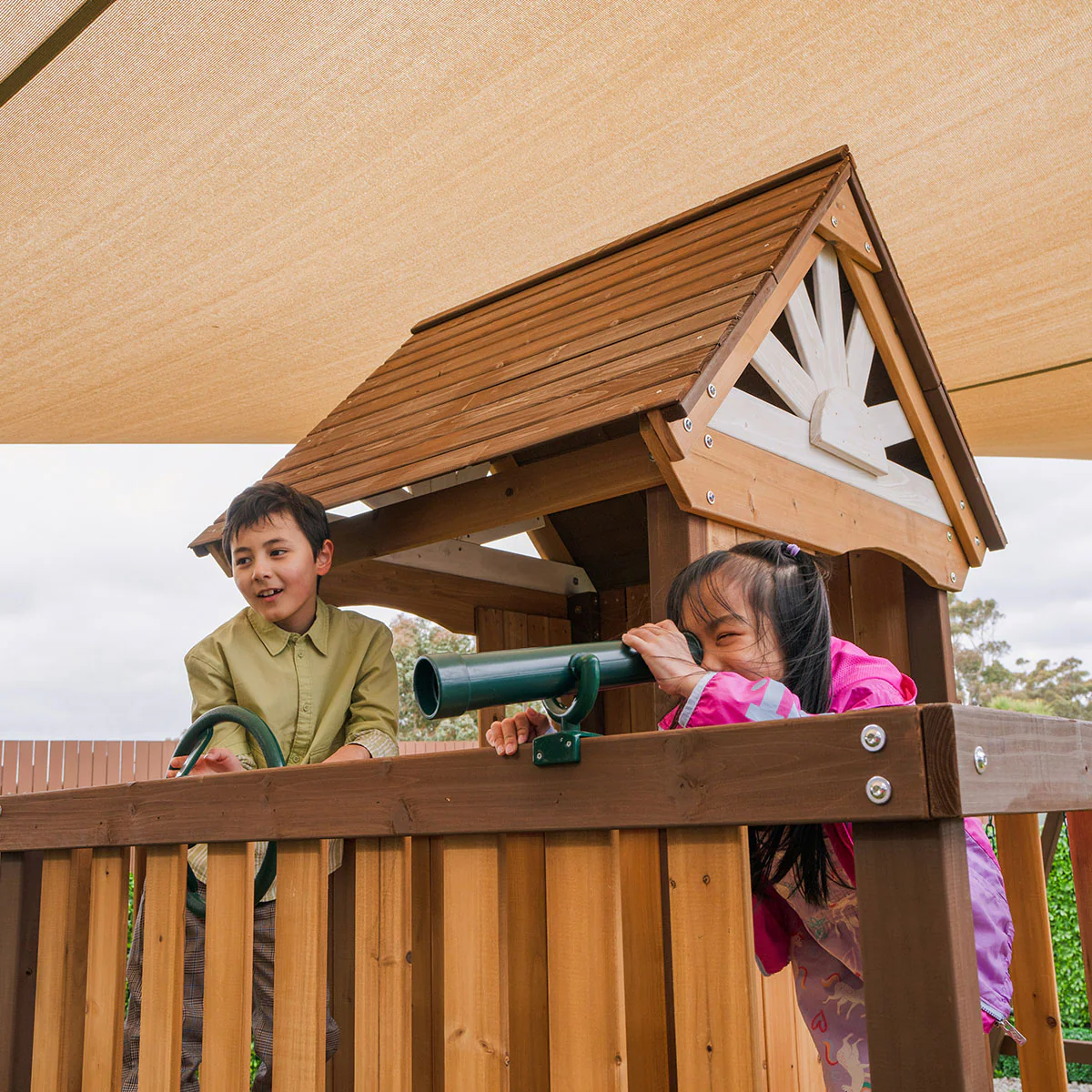 Coventry Swing Set & Playground with 2.2m Slide (Yellow) - Image 8