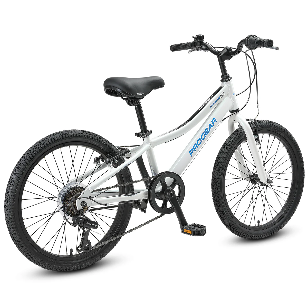 DuraLite 7 Speed Kids Bike 20" - Pearl White - Image 8