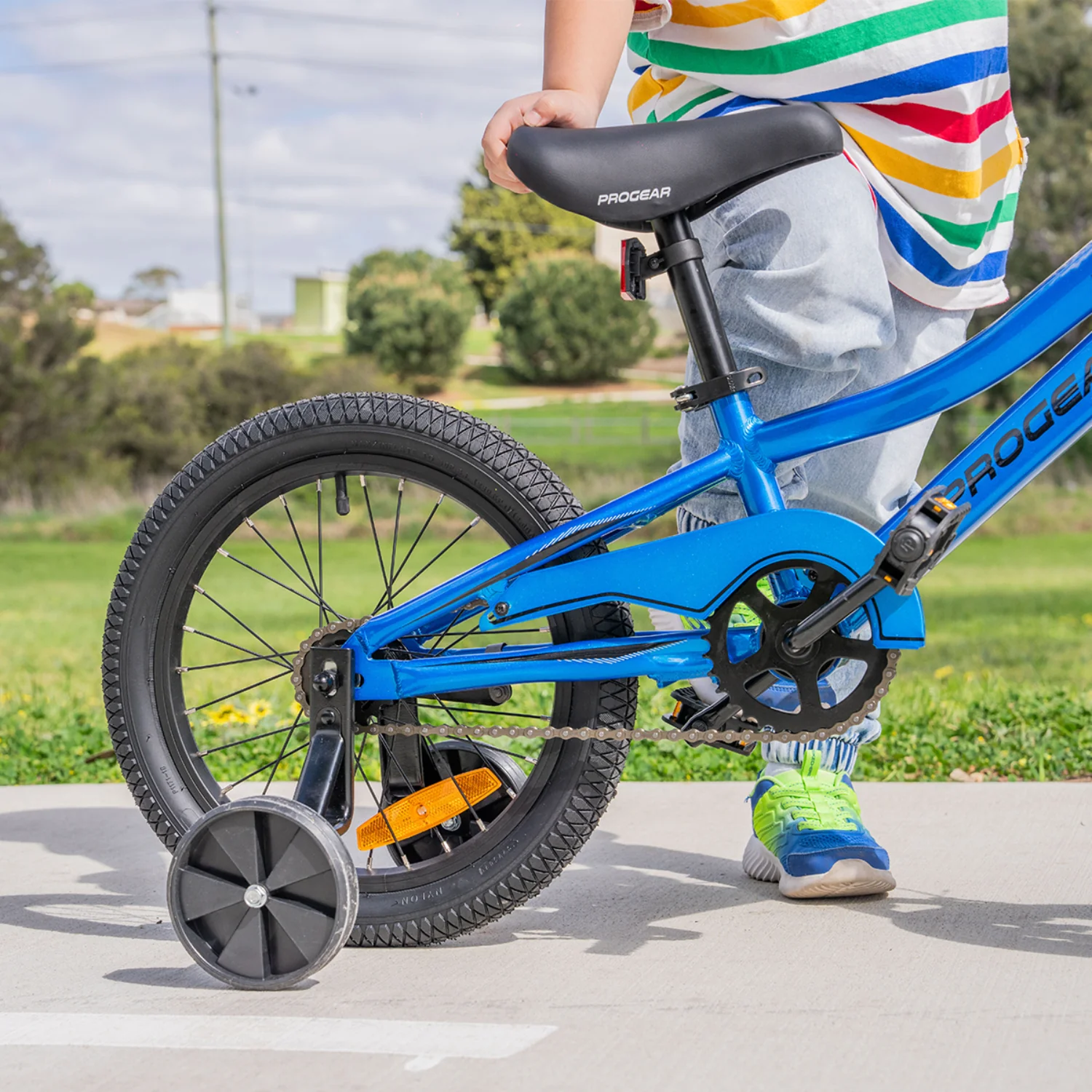 DuraLite Kids Bike 16" - Azure Blue - Image 6