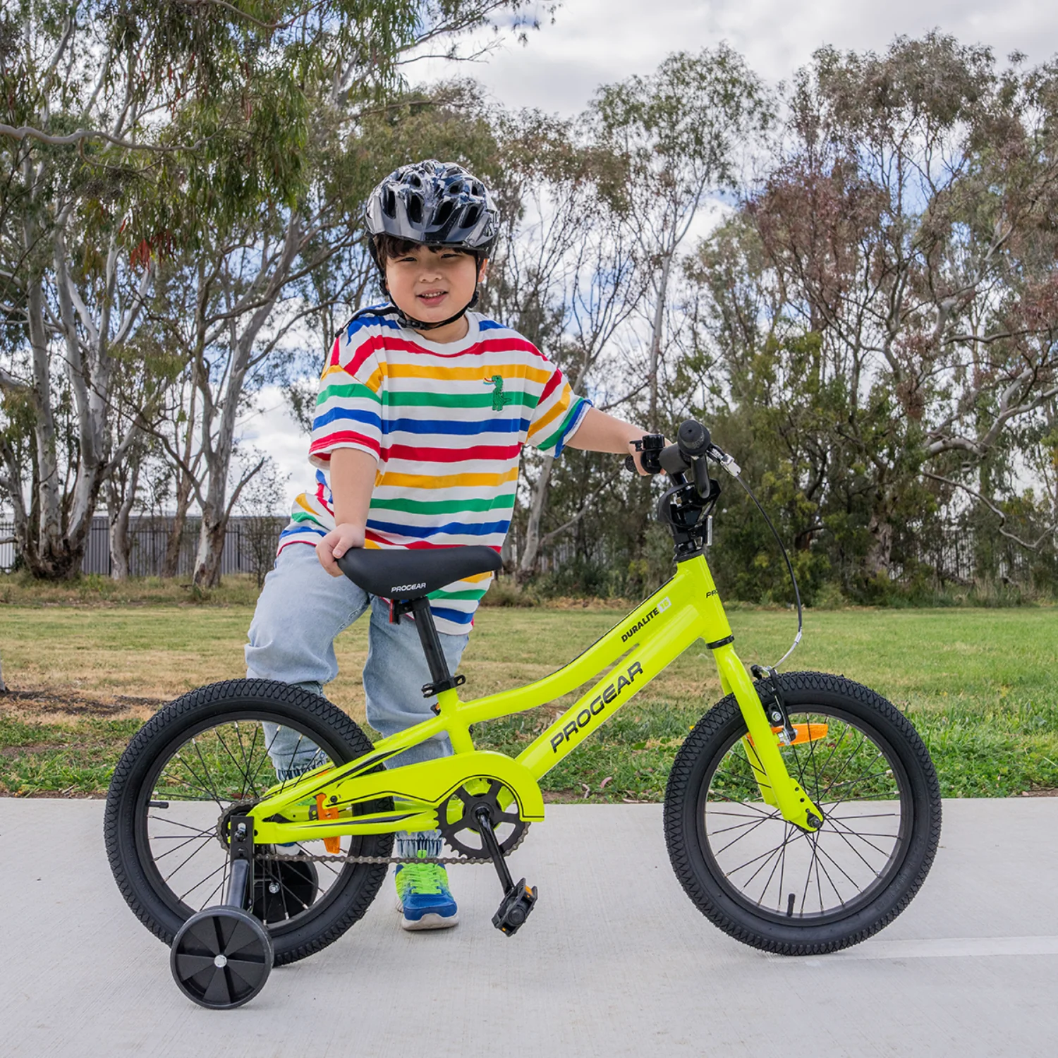 DuraLite Kids Bike 16" - Green - Image 3
