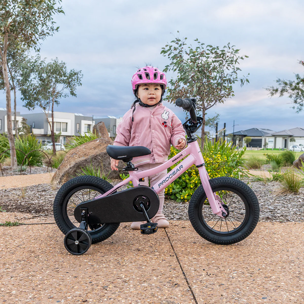 DuraLite Kids Bike 12" - Baby Pink - Image 3