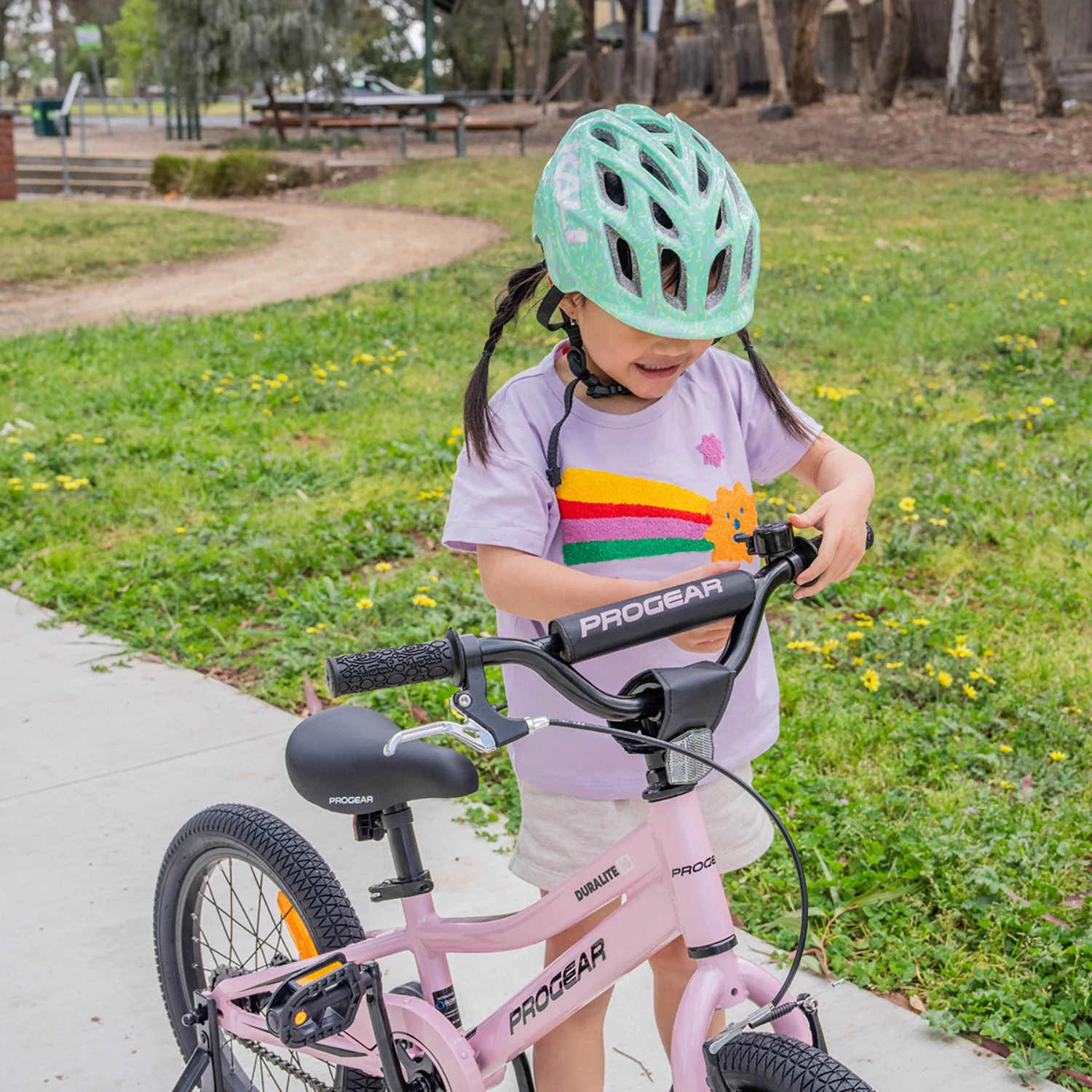 DuraLite Kids Bike 16" - Baby Pink - Image 4