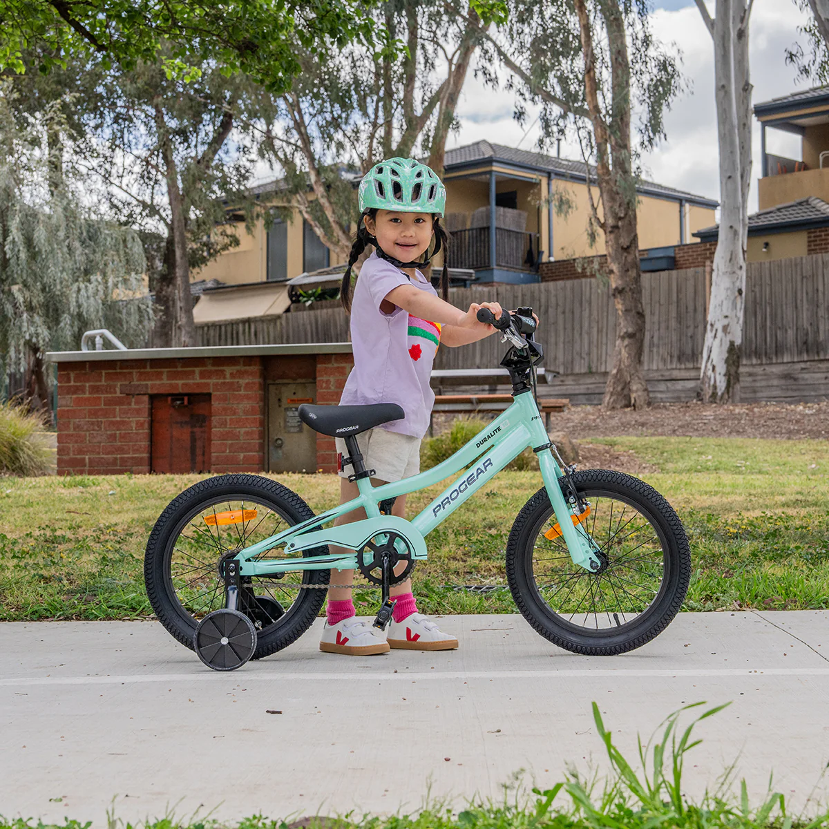 DuraLite Kids Bike 16" - Mint - Image 3