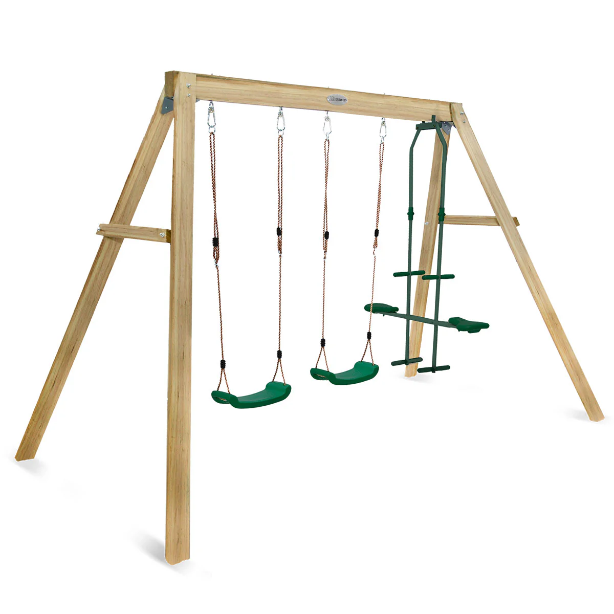 Forde 3-Station Timber Swing Set - Image 4
