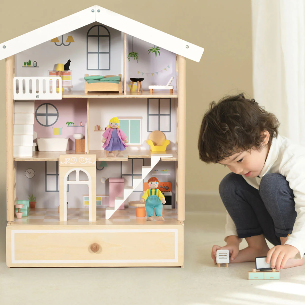 Happy Villa Dollhouse by Classic World - Image 3