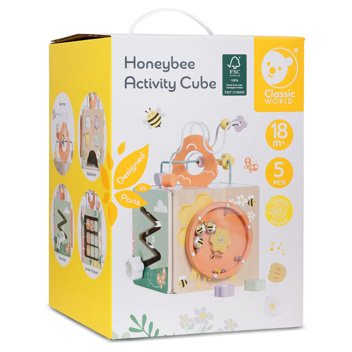 Honeybee Activity Cube by Classic World - Image 9