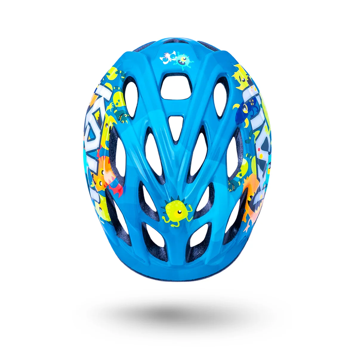 Kali Chakra Child Kids Helmet - Monsters Blue - Image 2