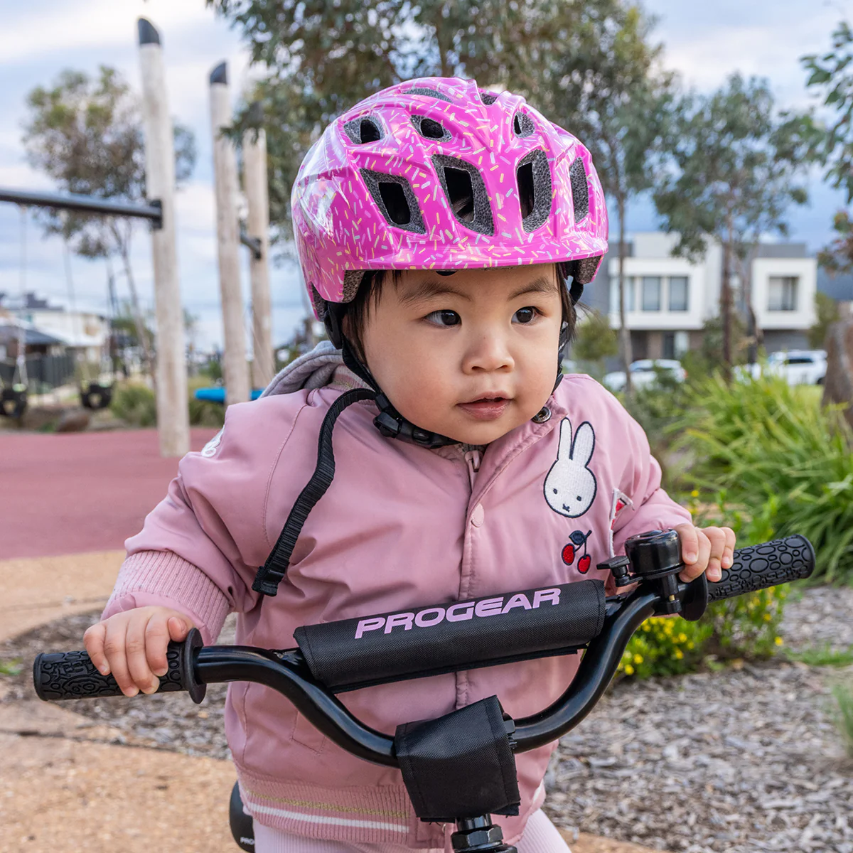 Kali Chakra Child Kids Helmet - Sprinkles Pink - Image 2