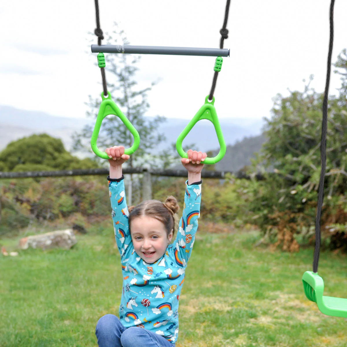 Lynx Metal Swing Set with Slide - Image 5