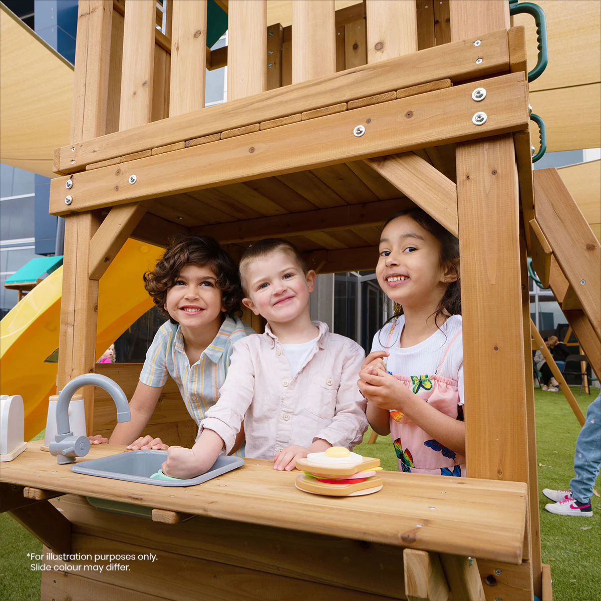 Montrose Swing Set & Playground with 2.2m Slide (Blue) - Image 11