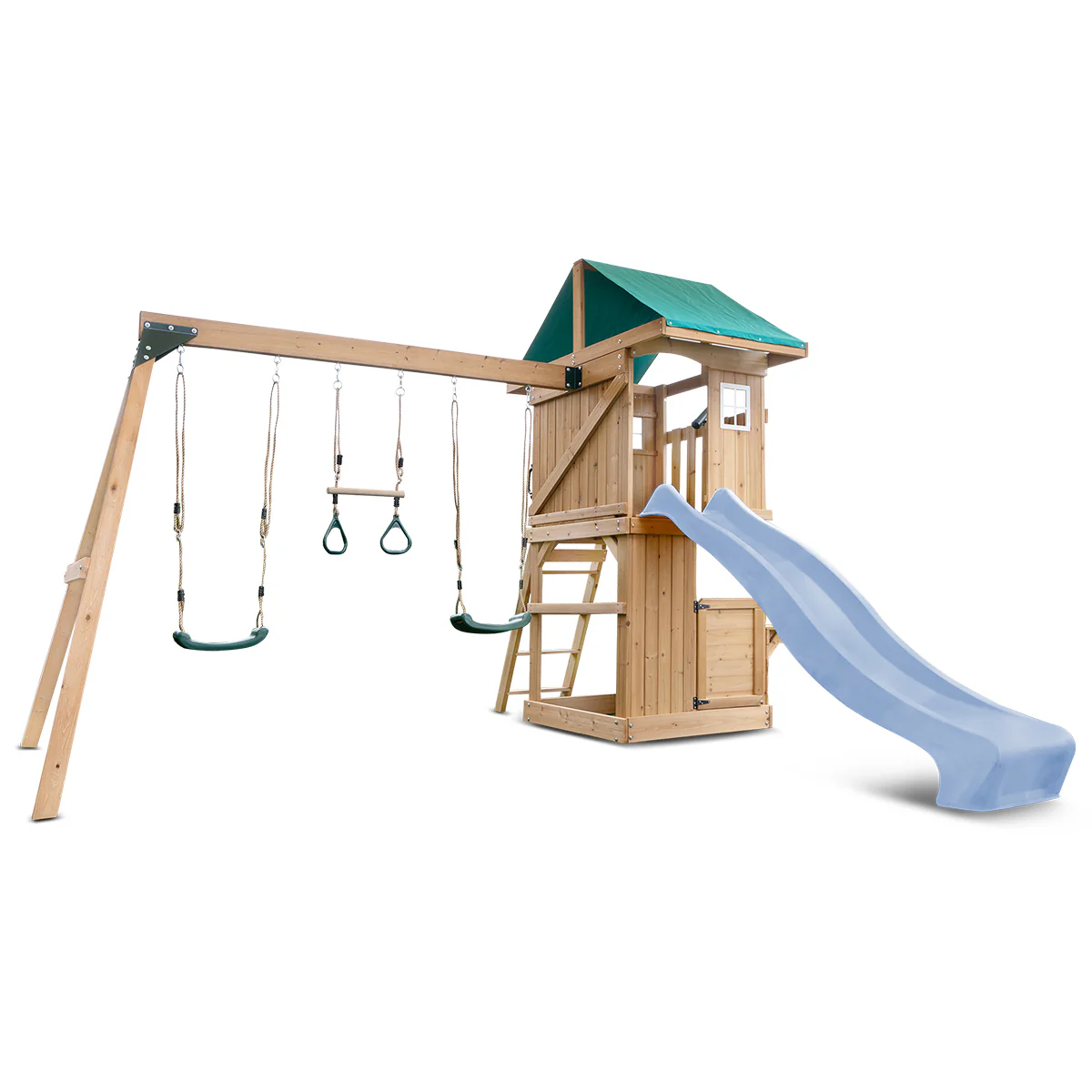 Montrose Swing Set & Playground with 2.2m Slide (Pastel Blue)