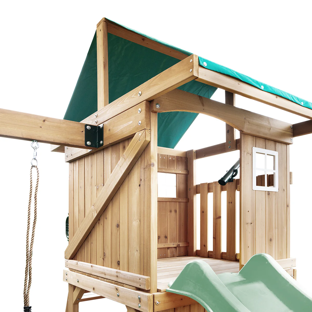 Montrose Swing Set & Playground with 2.2m Slide (Pastel Green) - Image 3