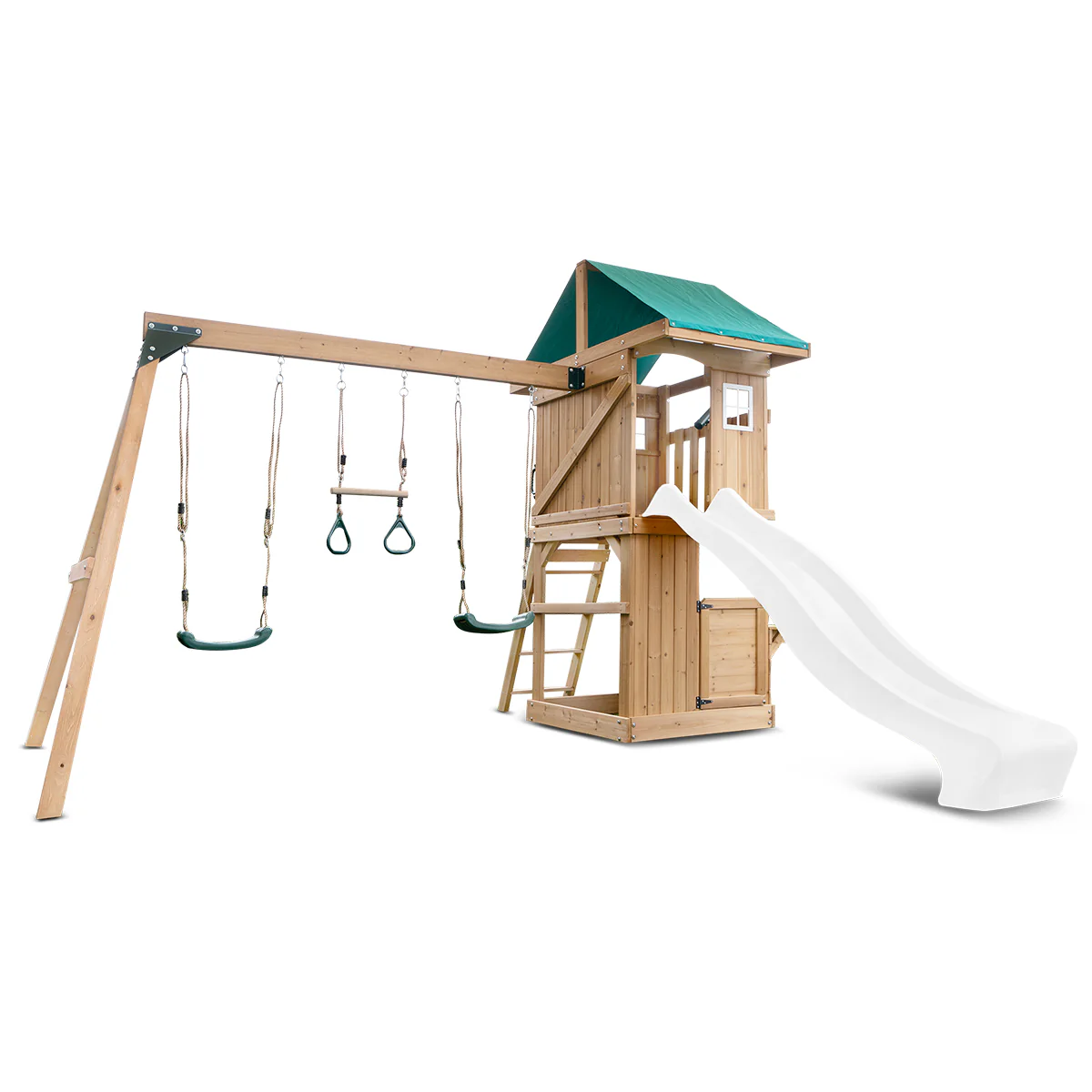 Montrose Swing Set & Playground with 2.2m Slide (White)