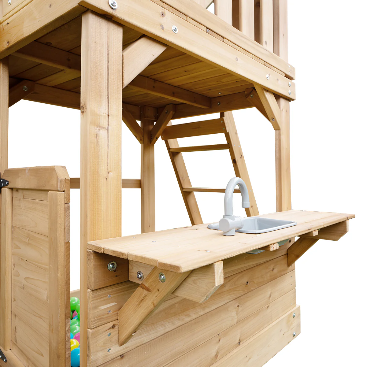 Montrose Swing Set & Playground with 2.2m Slide (White) - Image 11