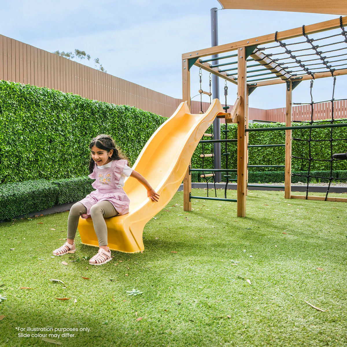Orangutan Monkey Bars Jungle Gym Climbing Frame with 2.2m Slide (Green) - Image 5