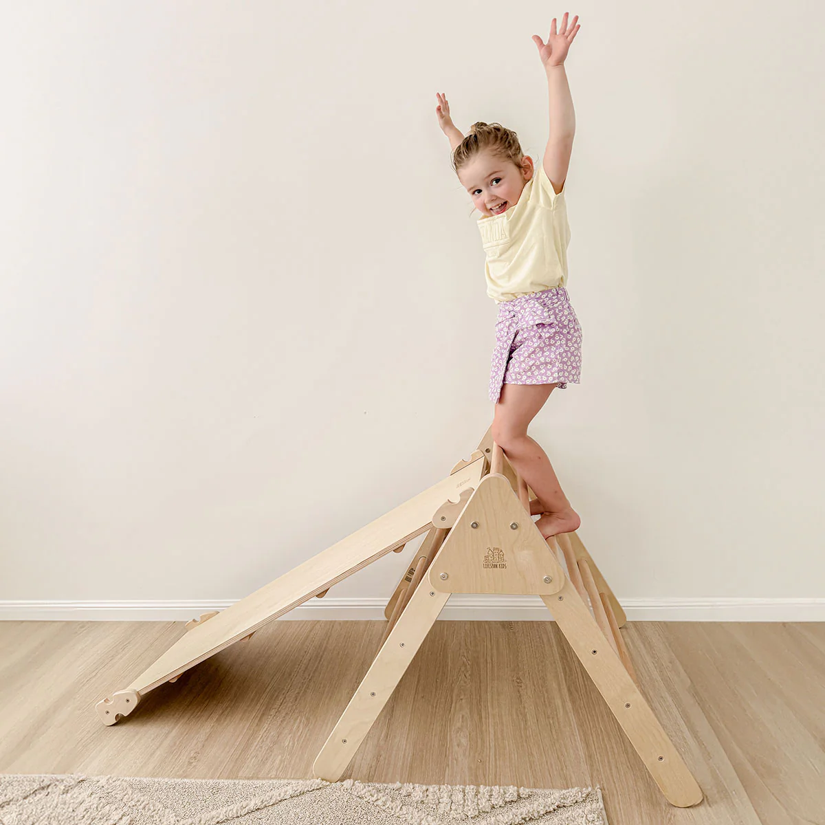 Pikler Climbing Frame Package with Slide, Arch & Triangle - Image 3