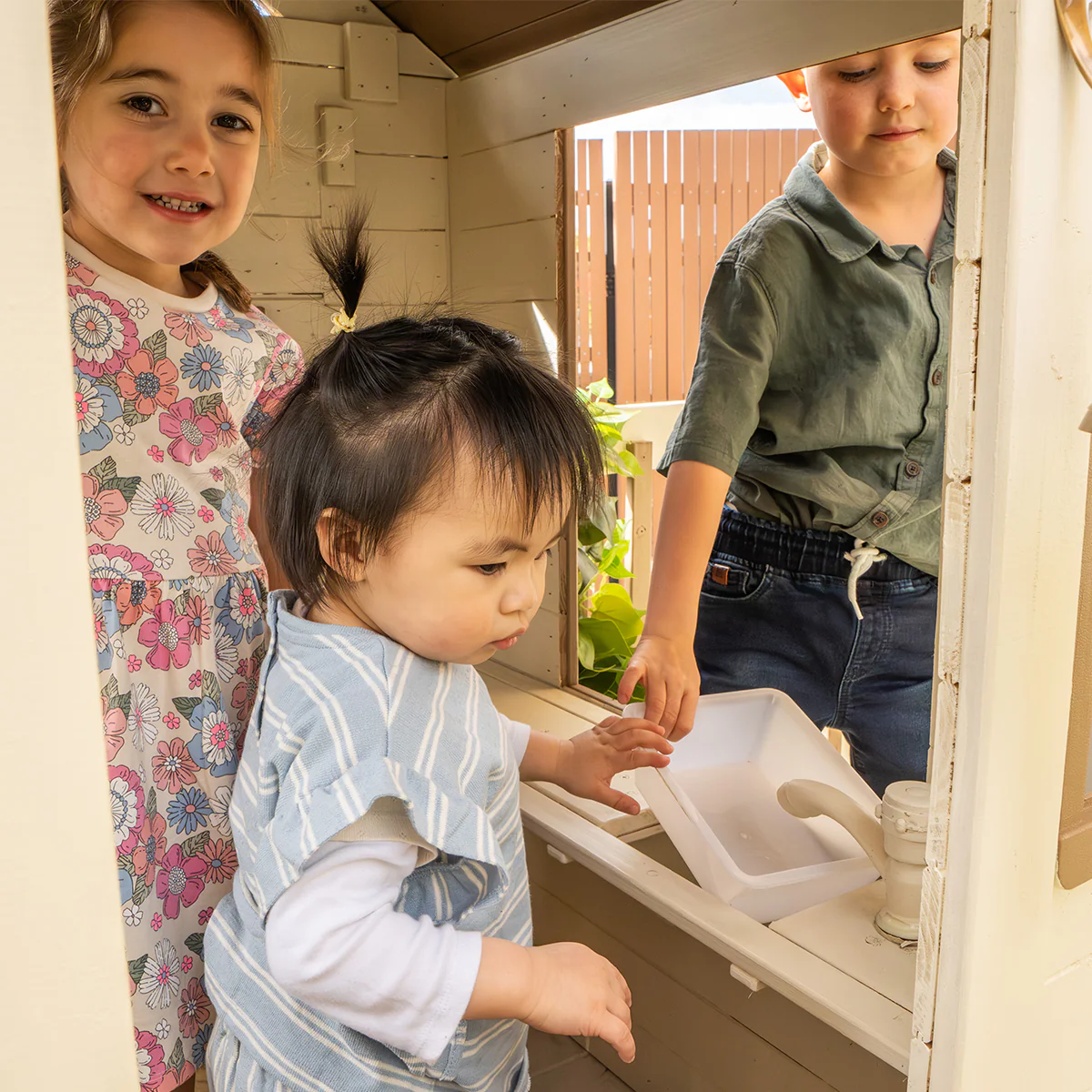 Silverton Cubby House with 1.8m Slide (Green) - Image 5