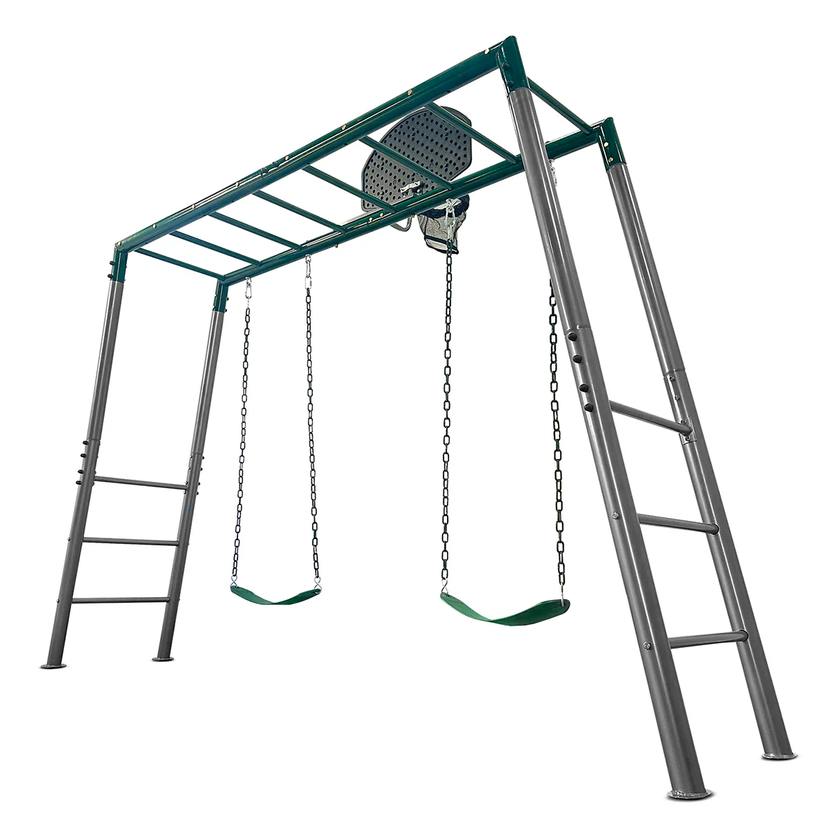 Stanley Commerical Steel Monkey Bars with Anchor Kit and Basketball Ring - Image 8