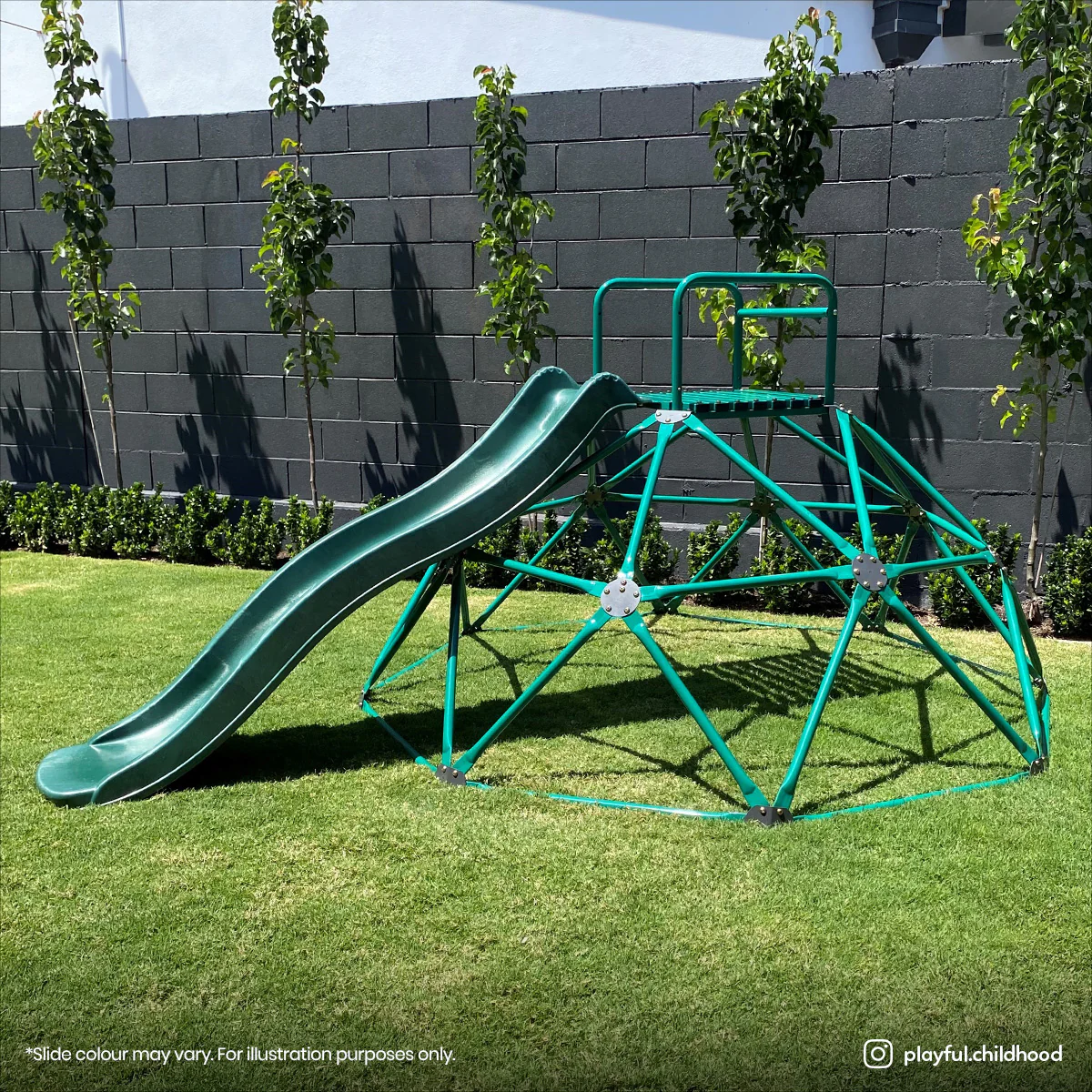 Summit 2.0m Dome Climber + 1.8m Blue Slide - Image 4