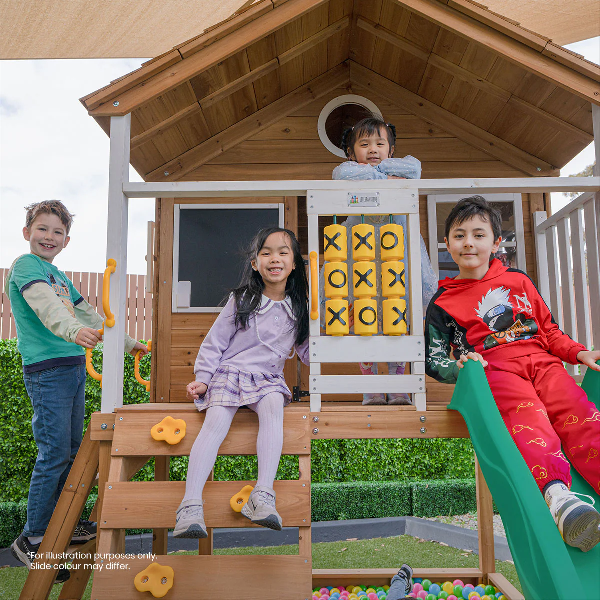 Warrigal Cubby House with 2.2m Slide (Blue) - Image 6