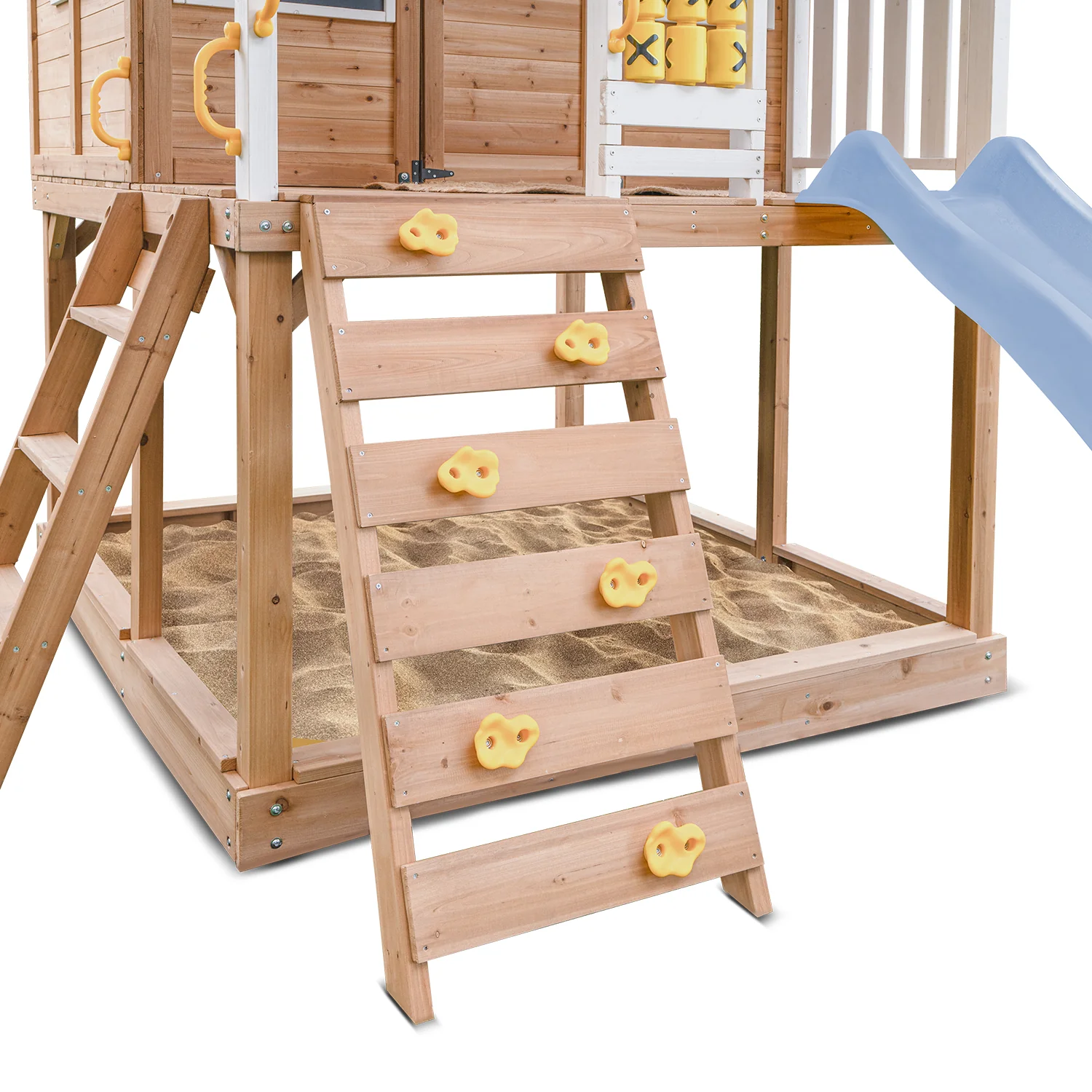 Warrigal Cubby House with 2.2m Slide (Pastel Blue) - Image 4