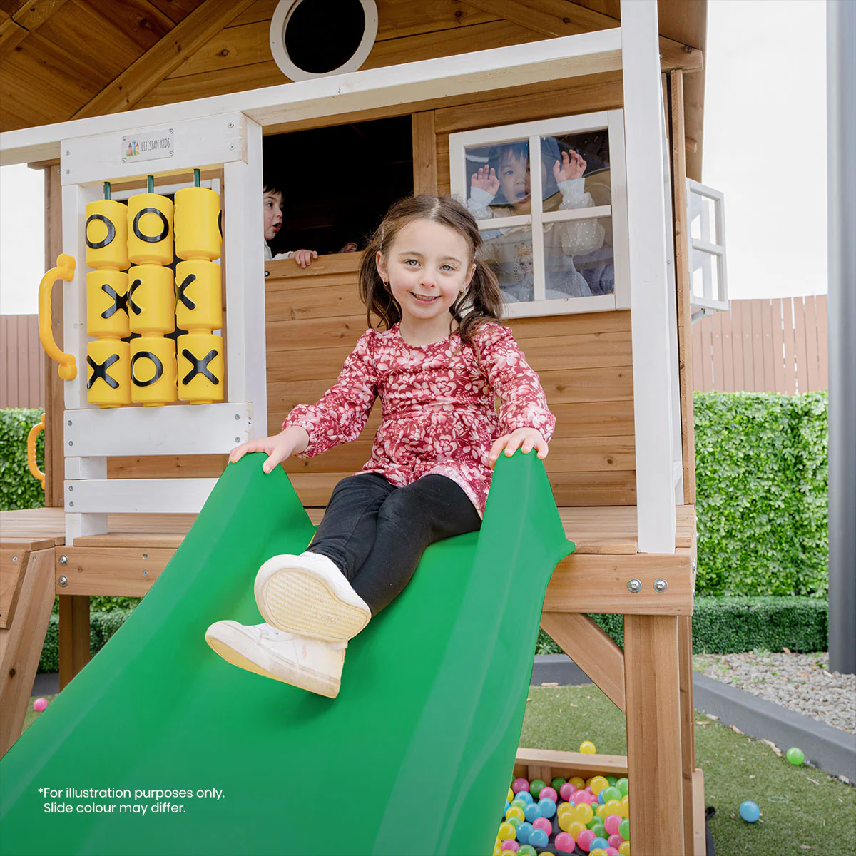 Warrigal Cubby House with 2.2m Slide (Pastel Blue) - Image 8