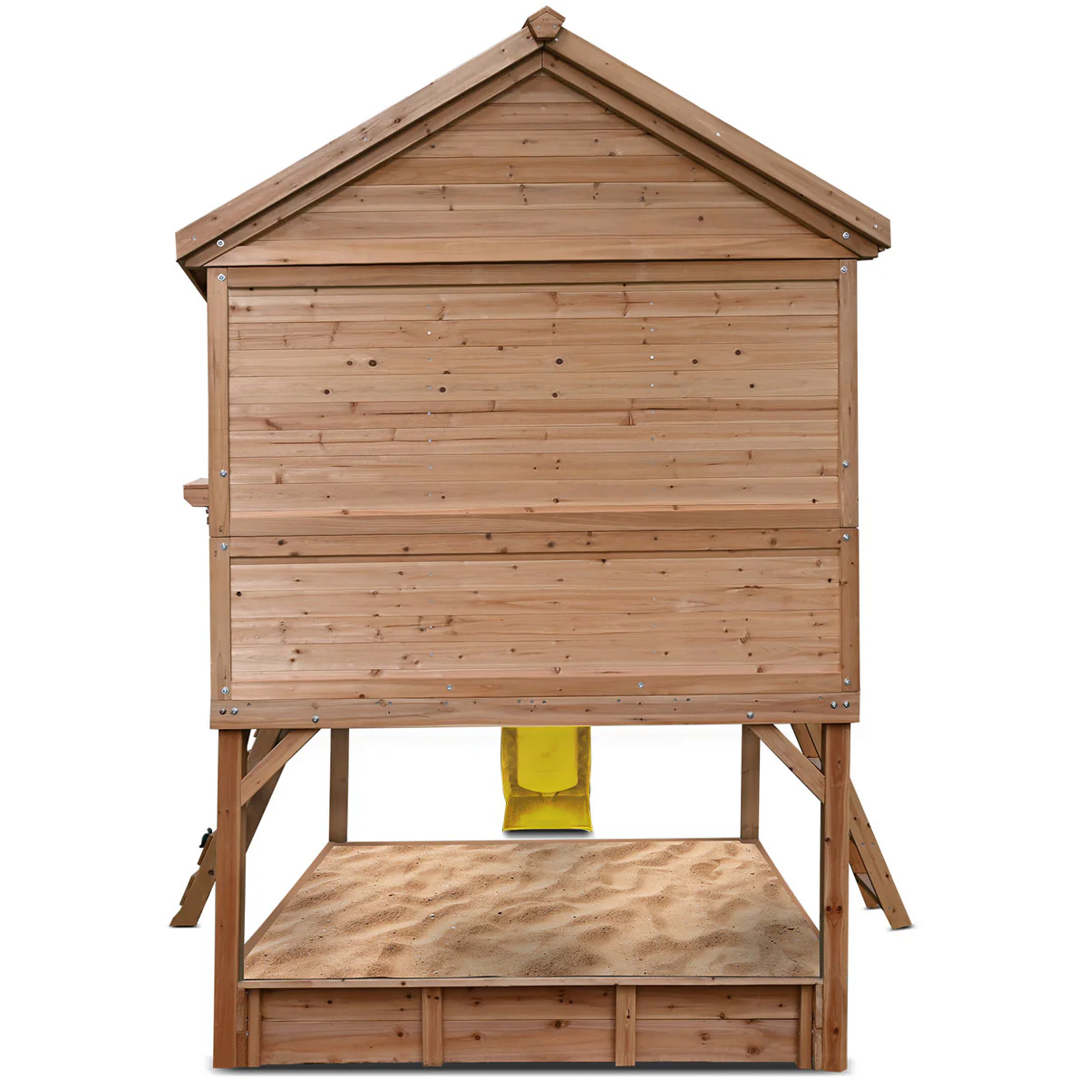 Winchester Cubby House with 1.2m Elevation Platform and 2.2m Yellow Slide - Image 4
